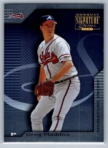 /175 2001 Donruss Signature Series - Greg Maddux #8 prueba de firma - Imagen 1 de 2