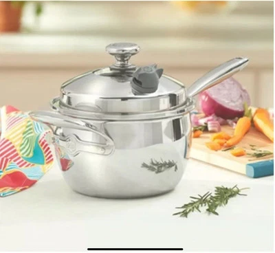 UTENSILIOS DE COCINA VIDA SANA® 5 CAPAS ACERO INOXIDABLE 3 cuartos Cacerola 5572 Foto 1 de 2