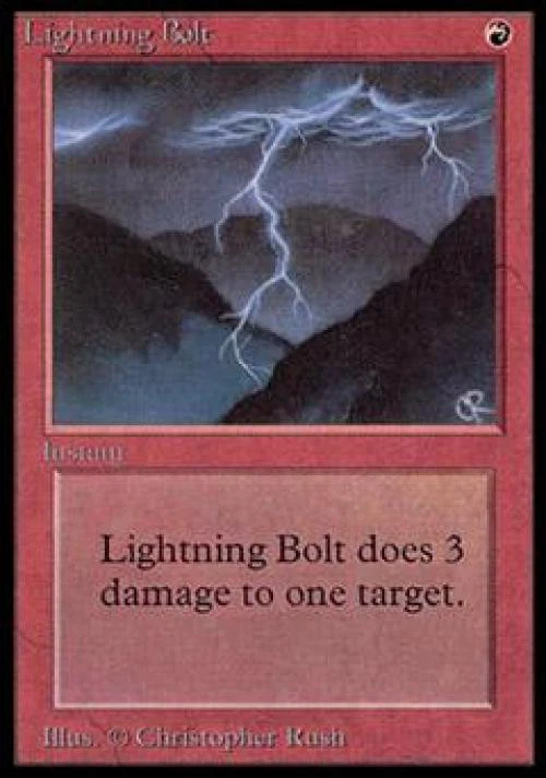 MTG English Lightning Bolt NM Normal Beta - Image 1 of 1