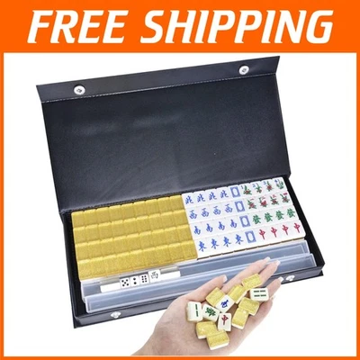 Mini Chinese Mahjong Set - Portable 20mm Tiles, Beginner Kit - Image 1 of 4