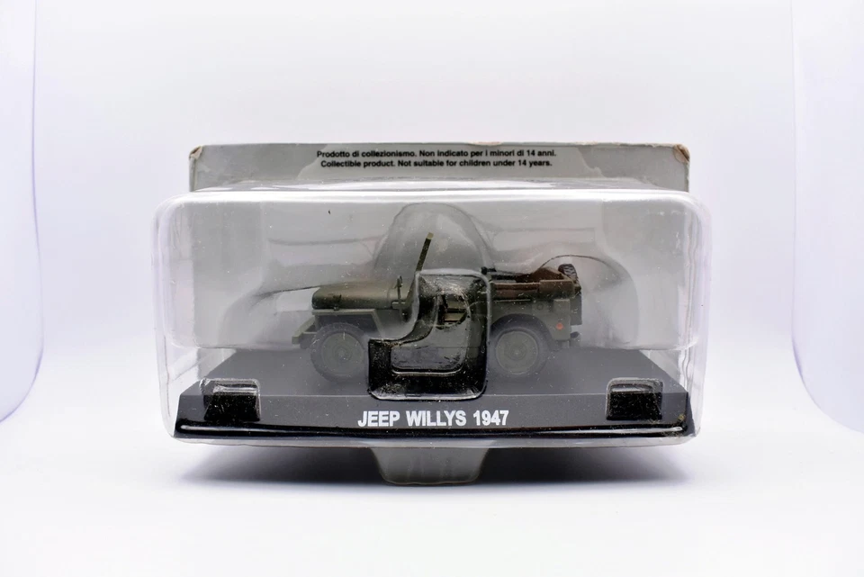 Modellini auto esercito italiano scala 1:43 JEEP WILLYS diecast collezione asta - Immagine 1 di 1