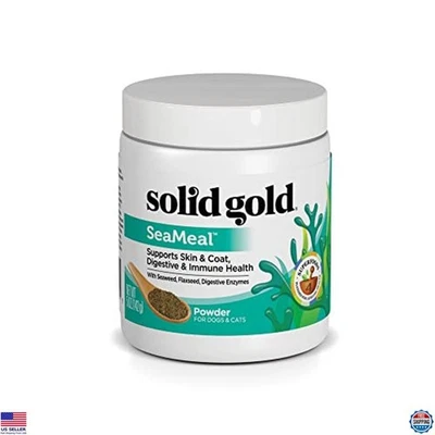 Polvo multivitamínico para gatos y perros - algas, omega 3, vitaminas - suplemento de 5 oz Foto 1 de 4