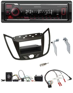 Kenwood Lenkrad Bluetooth USB DAB Autoradio für Ford C-Max Kuga braun - Bild 1 von 9