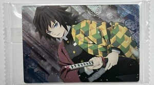 Tarjeta de oblea coleccionable de anime Demon Slayer KNY nueva de Japón - Tomioka Giyu - Imagen 1 de 4
