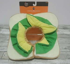 Dog Halloween Dress Up Costume Collar - Avocado And Toast - Size S/M - Picture 1 of 6