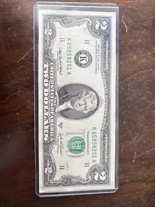 $2 Two Dollar Bill - 2003 Series A - Picture 1 of 3