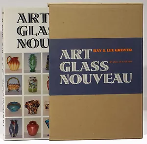 Ray/Lee Grover Kunstglas Nouveau 1986 Tiffany Steuben Pfirsichbläser - Bild 1 von 3