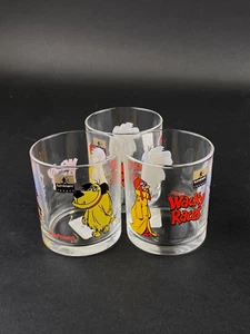 Wacky Races Hanna Barbera Glass Dou Penotti 1996 Cartoon Network Set of 3 - Picture 1 of 12