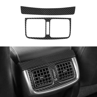 2X Carbon Fiber Rear Air Vent Outlet Frame Cover Trim For Toyota Hilux 2015-2021 - image 1 of 4