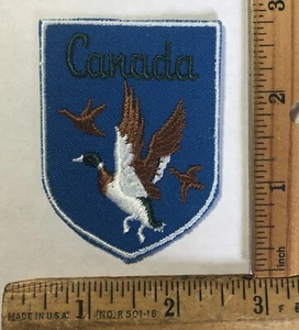 Parche con logotipo de pato mallardo de Canadá vintage hierro en recuerdo de viaje - Imagen 1 de 2