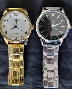 2 NEW Men's Watch Set Wristwatch Watches Lot Men Closeout Deal Gift 🎁#2222 - Picture 1 of 3