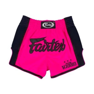 Pantaloncini da boxe Fairtex Sports Muay Thai MMA Fighter taglio slim BS1714 rosa shocking - Foto 1 di 5
