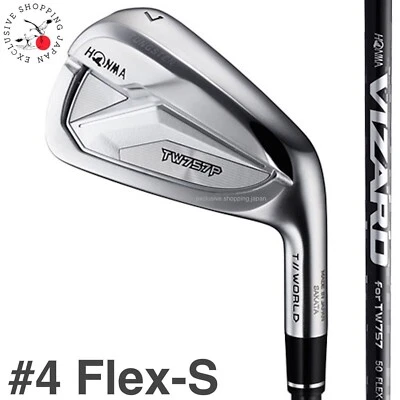 HONMA Golf Tour World Iron Club #4 TW757P Vizard Carbon Shaft Flex S Men Wedge - Image 1 of 4
