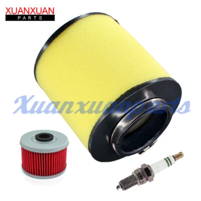 Oil Air Filter Cleaner Spark Plug for Honda TRX250TE RECON 250 ES 2X4 2002-2022 - Image 1 of 4