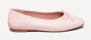 Old Navy Women's Faux Leather Ballet Flats - Pink - Size 9 - Picture 1 of 2