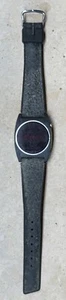 Vintage 1970’s Men’s Texas Instruments Red LED Wristwatch RARE Watch READ Black - Picture 1 of 9