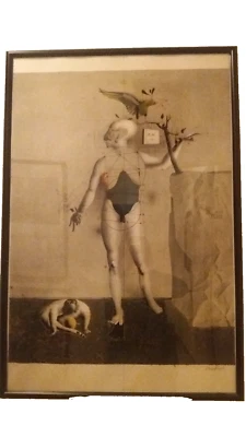 Paul Wunderlich ORIGINAL LITHOGRAPHIE , Selbst als Adam mit Anton und Adler 1974 - Bild 1 von 4