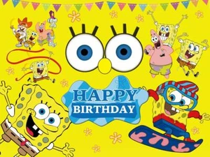 New Spongebob Squarepants Birthday Party Supplies Tableware & Balloons Decor - Picture 1 of 10