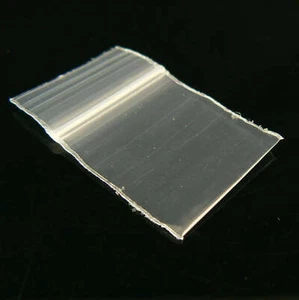 Bolsas de almacenamiento de polietileno cerrables de 1" x 1" con cremallera, 100 piezas - Imagen 1 de 5