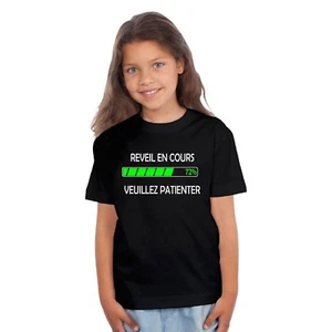 T-shirt ENFANT REVEIL EN COURS VEUILLEZ PATIENTER  - Imagen 1 de 4