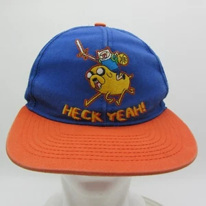 Adventure Time  Heck Yeah! Youth Hat Cap Orange Blue Swords! Swords! CN 14 & UP - Picture 1 of 11