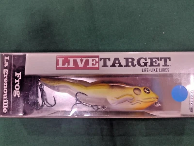 Koppers LiveTarget Frog Lures Topwater Walking Frog Fishing Lure Green/Sienna - Image 1 of 3