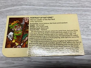 Teenage Mutant Ninja Turtles TMNT Clip and Collect Portrait of Rat King Cardback - Picture 1 of 2