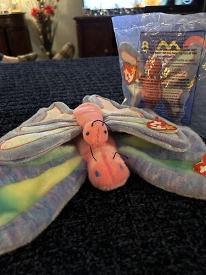Ty Flitter and Flutter Beanie Babies, Teenie, and Buddy. - Image 1 of 4