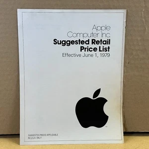JUNIO 1979 _ Lista de precios de venta sugerida _ Computadora Apple _ Hace 45+ años - Imagen 1 de 8