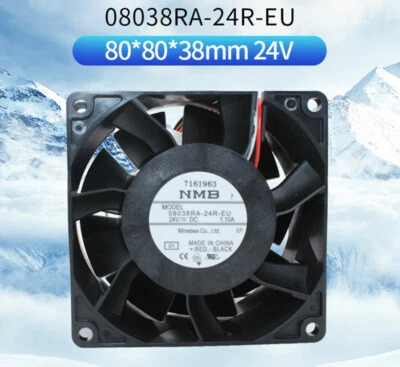 NMB 08038RA-24R-EU 8038 24V 1.10A 8CM Chassis Cooling Fan - Image 1 of 4
