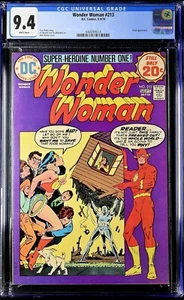 Wonder Woman #213 CGC 9.4 NM White Pages The Flash Appearance D.C. Comics 1974 - Picture 1 of 2