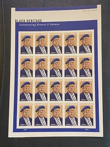 US #5753a Ernest J. Gaines Black Heritage NDC/Imperf Full Pane of 20 VF/XF MNH - Picture 1 of 3
