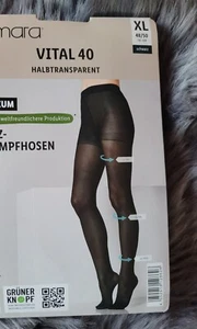 Damen Herren Strumphose schwarz XL 48/50 40 neu sexy plus size große Größen - Bild 1 von 8