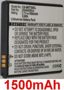 BATTERIE 1500mAh Type EB484659VA pour Lecteur SAMSUNG YP-G1 Galaxy - Photo 1 sur 1