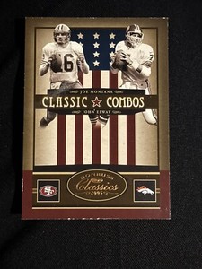 2005 Donruss Classics Classic Combos Bronze #6 Joe Montana/John Elway /500 
