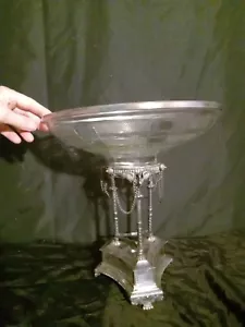 Tazón de vidrio tazza de 13,5" × 13 figuras antiguas de aserradas - Imagen 1 de 17