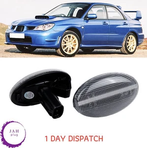2X INDICATOR LED SIDE MARKER LIGHTS CLEAR LENS FOR SUBARU IMPREZA WRX STI LEGAC - Picture 1 of 16