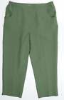 Julipa Womens Green Polyester Trousers Size 18 L25 in Regular