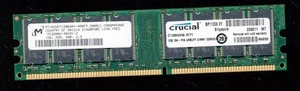 Crucial 1GB DDR400 PC3200 RAM non-ECC Micron Chips - Picture 1 of 1