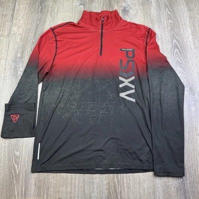 Polo Sport Ralph Lauren PSXV Camisa Termo Ventilación Ciclismo Manga Larga 1/4 Cremallera Hombres M Foto 1 de 4