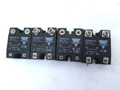 Carlo Gavazzi RD0605-D 4KV 5A 60V Solid State Relay - LOT OF 4 - Image 1 of 3