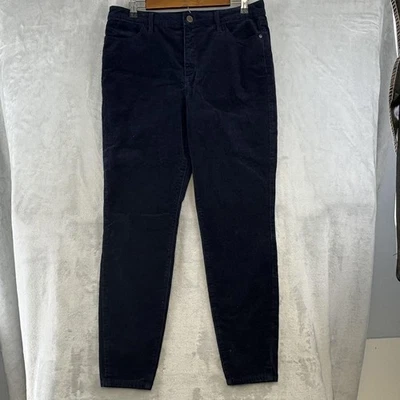 Talbots Pants Womens 10 Blue Corduroy Jegging Skinny Stretch Casual Mid Rise - Image 1 of 4