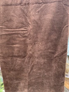 Vintage? Chocolate Brown Corduroy Cotton? Fabric Dressmaking 145x115cm (B67 - Picture 1 of 7