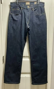 Red Head Flannel Lined Jeans Mens Size 32x32 Blue Denim Pants Outdoor Casual - Picture 1 of 21