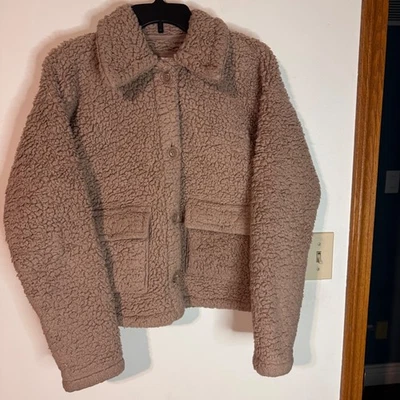 Abercrombie Niños Oso de Peluche Chaqueta Niñas Talla 17/18 Marrón Abrigo Sherpa Foto 1 de 4