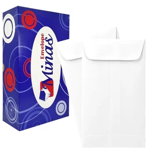 Minas 3-1/2" X 6-1/2” Envelope for Small Items, #7 White, 24lb, 500/box - Picture 1 of 5