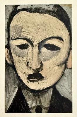 Henri Matisse 1954 Original Mourlot Impresión Hombre Hombre Besson Retrato Arte Moderno Foto 1 de 4