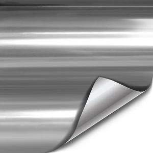 VVIVID XPO Silver Chrome Vinyl Wrap Roll Mirror Finish with Air Release Techn... - Picture 1 of 7