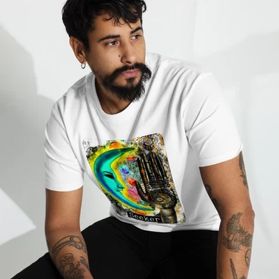 Camiseta Estilo Vintage Para Hombre Buscador Camiseta Audaz Magia Misticismo Espiritual Gráfico Foto 1 de 3