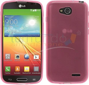 FUNDA GEL TPU ROSA + PROTECTOR de PANTALLA para LG OPTIMUS L90 D405N - Imagen 1 de 1